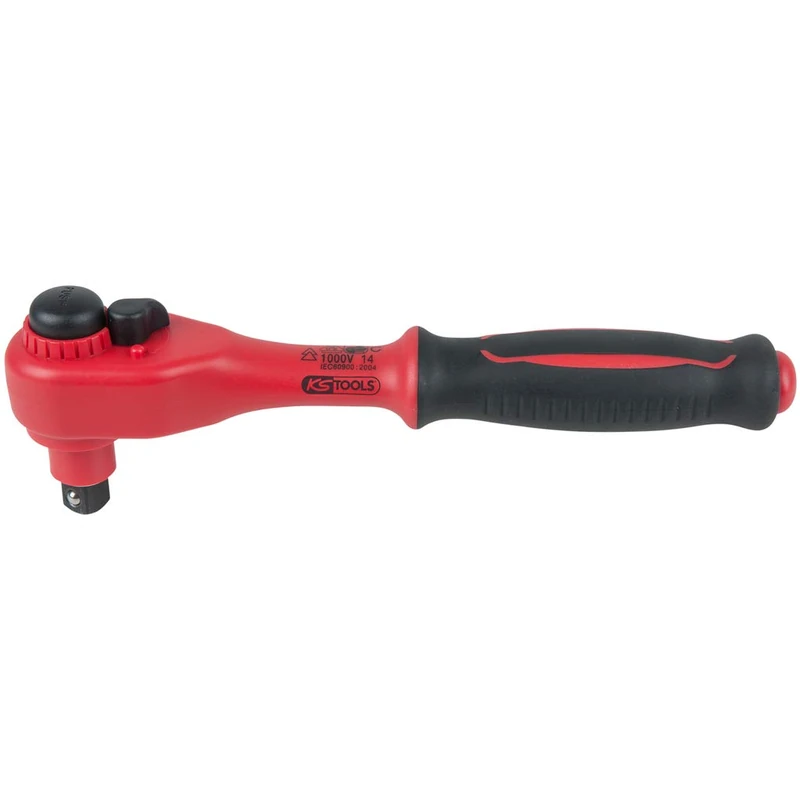 'KS Tools Plastic 118.3800 3/8 Insulated Flex Ratchet Handle, 72 Teeth - Image 1