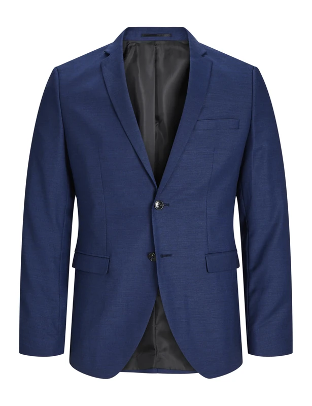 JACK & JONES Male Single Breasted Blazer JPRSOLARIS Super Slim Fit Blazer, Medieval Blue, 40