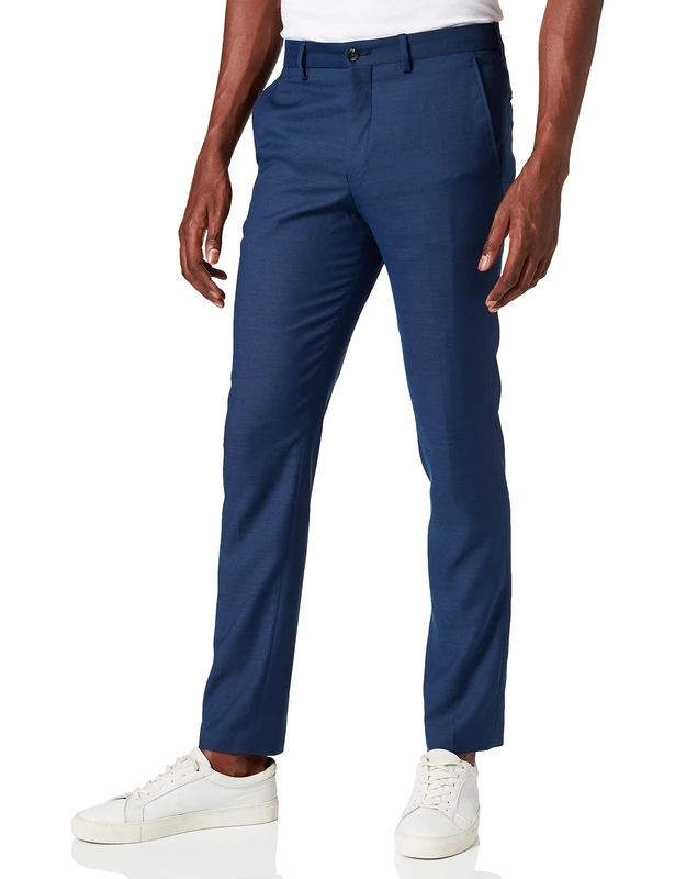 JACK & JONES Male Suit Trousers JPRSOLARIS Super Slim Fit Suit Trousers, Medieval Blue Medieval Blue, W30(Herstellergröße: 44) - Image 1