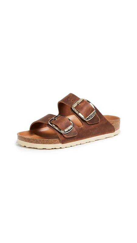 Birkenstock Arizona Big Buckle Mules/Clogs Women Brown - 3.5 - Mules Shoes