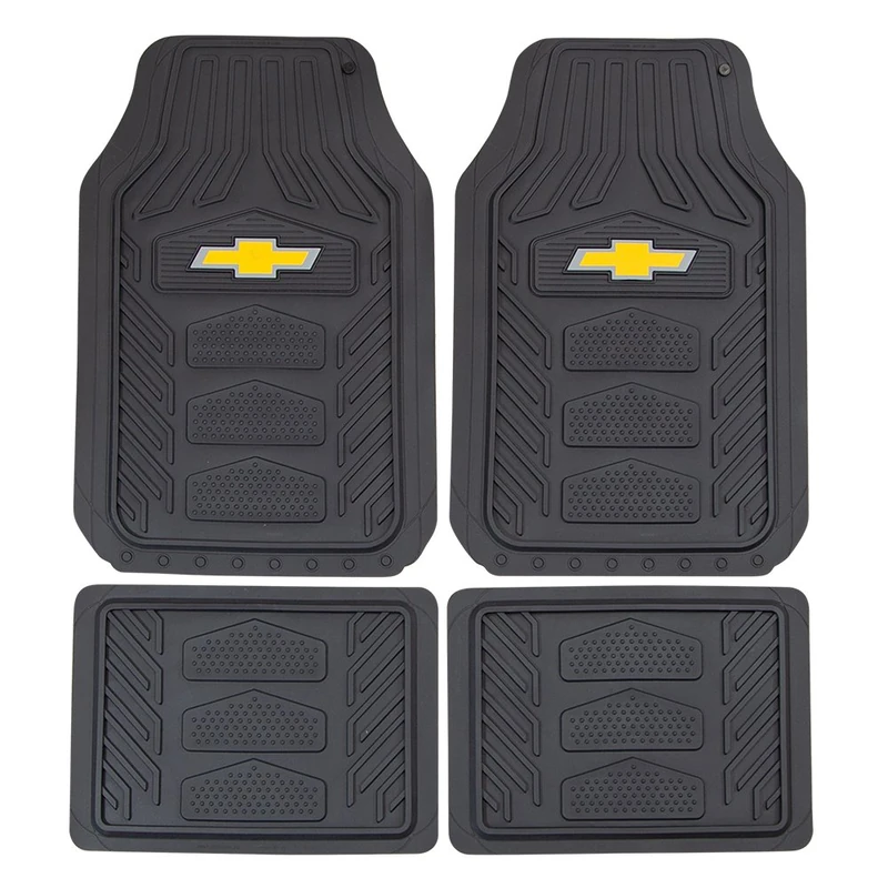 Plasticolor Chevrolet Weatherpro 4 Piece Floor Mats Set, Floor Mats by Plasticolor (001664R03), Black, One Size