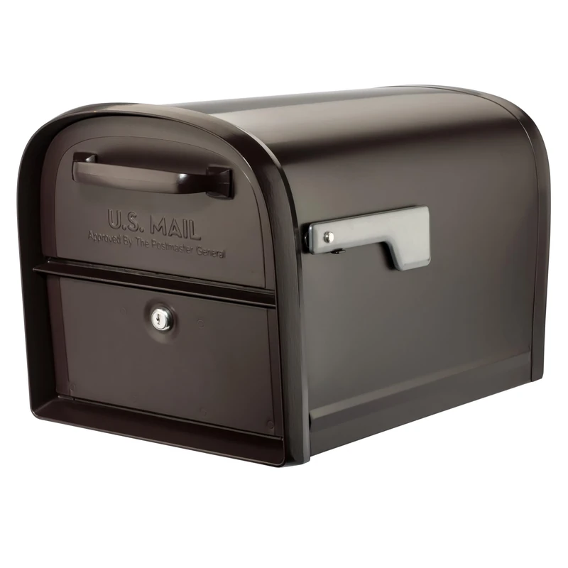 ARCHITECTURAL MAILBOXES 6300RZ Oasis 360 Post Mount, Rubbed Bronze, L