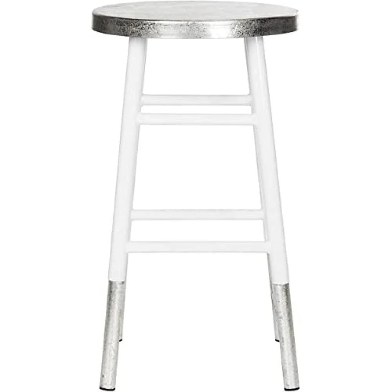 Safavieh Modern Bar & Counter Stool, in White and Silver