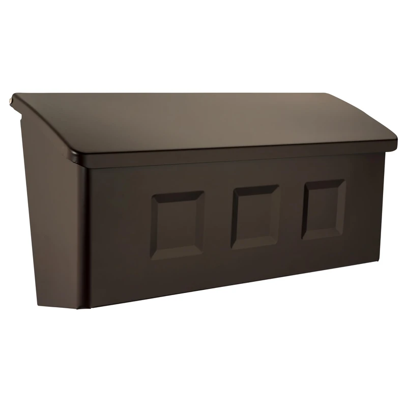 ARCHITECTURAL MAILBOXES 2689RZ Wayland Wall Mount Mailbox, Rubbed Bronze, S - Image 1