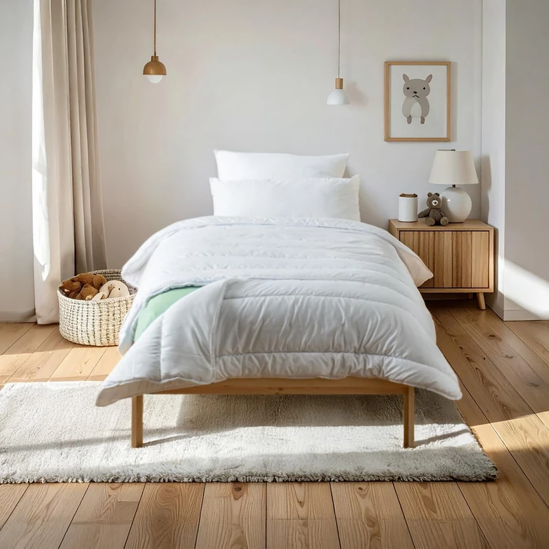 Bleu Câlin Cot bumper Blue Progressive Child, Super King, White, 140x (150 + 50)