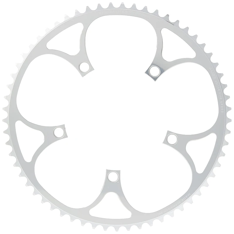 Spécialités TA Alize 130pcd 9/10 Speed Chainring, Silver, Outer 51t