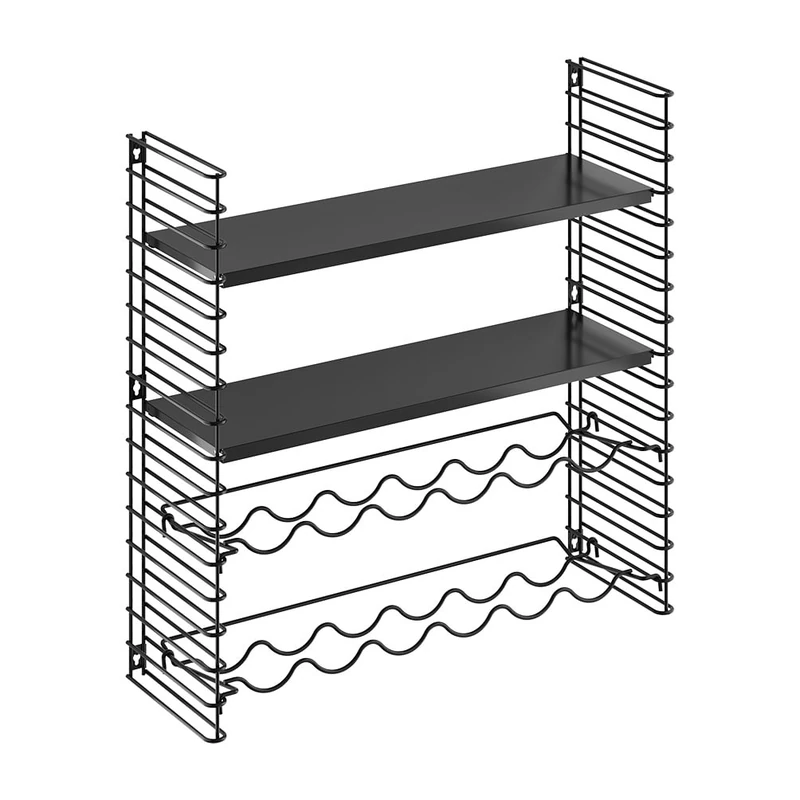 Tomado Book/Wine Rack Combination Black - Image 1