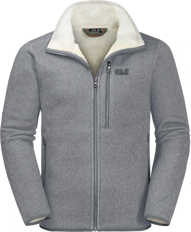 Jack Wolfskin Men Robson Fjord Fleece Jacket - Slate Grey, Size 3