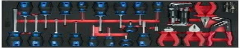 KS Tools Pliers and Screwdriver Set 59 Pieces in 1/1 System Insert