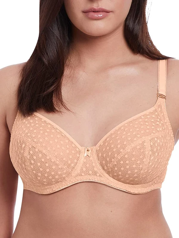 Freya Women's Starlight Underwire Side Support Bra Plunge, Caramel, 36DD