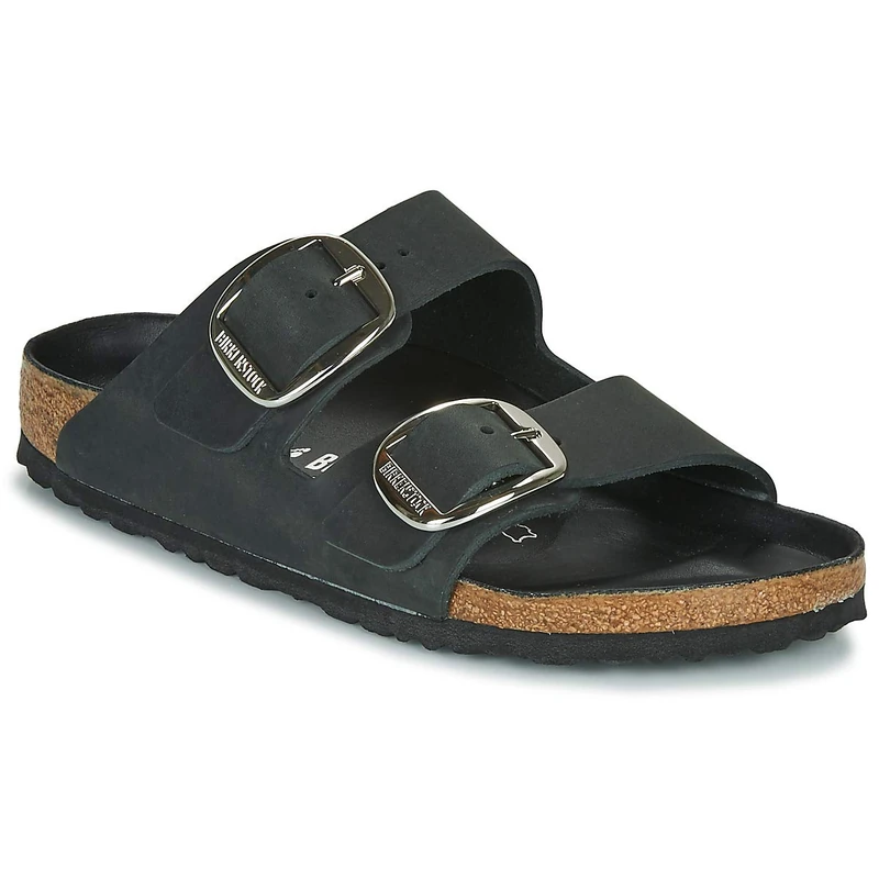 Birkenstock Women's Arizona Big Buckle, Oiled Leather Slippers, Black 1011075, 5.5 UK