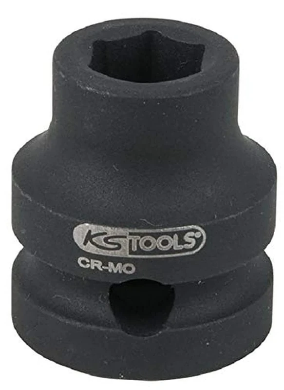 'KS Tools Plastic 515.0071 Extra Short VDE 1/2 Drive Hex Impact Socket 22 mm