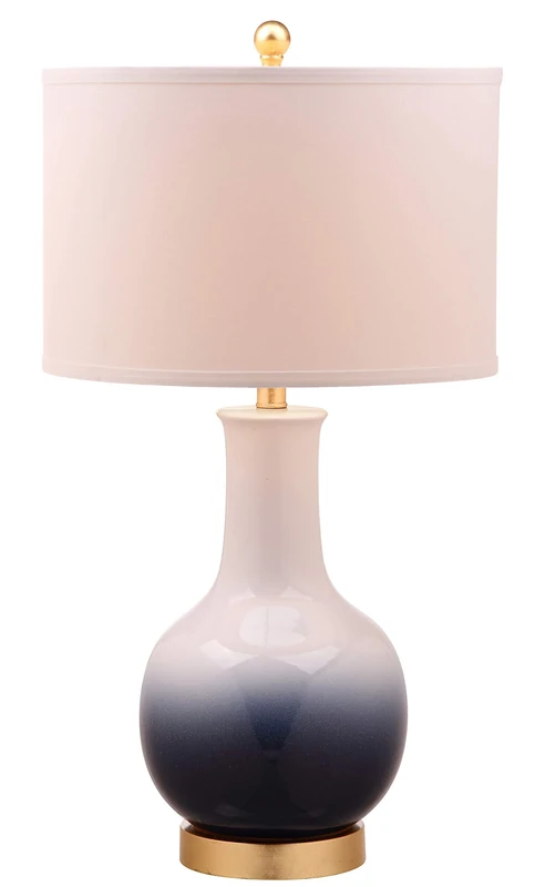 SAFAVIEH Modern Ceramic Table Lamp, in Navy and White