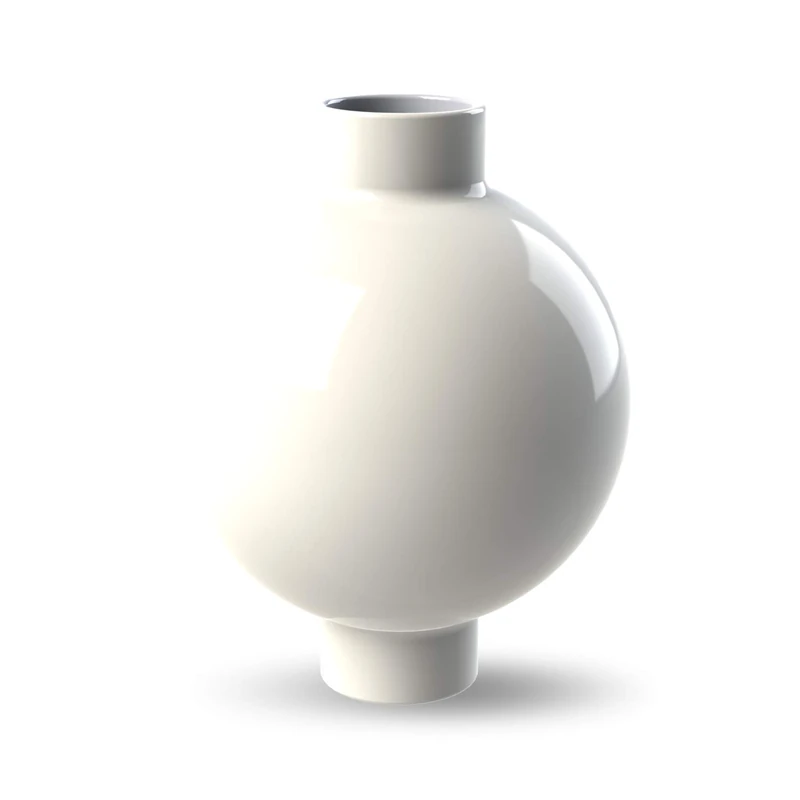 Cooee Design Collar Vase 14 cm White - Image 1