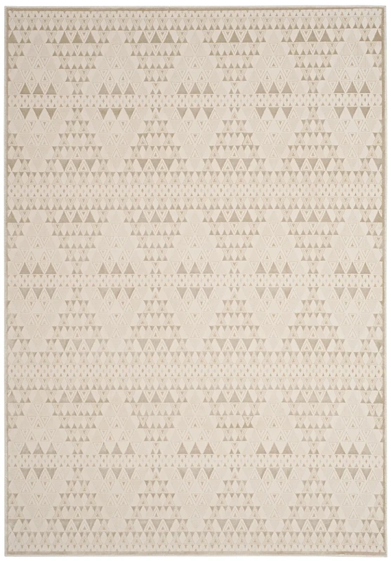 Safavieh Transitional Indoor Woven Rectangle Area Rug, Noble Collection, NBL616, in Light Beige / Cream, 99 X 140 cm for Living Room, Bedroom or Any Indoor Space