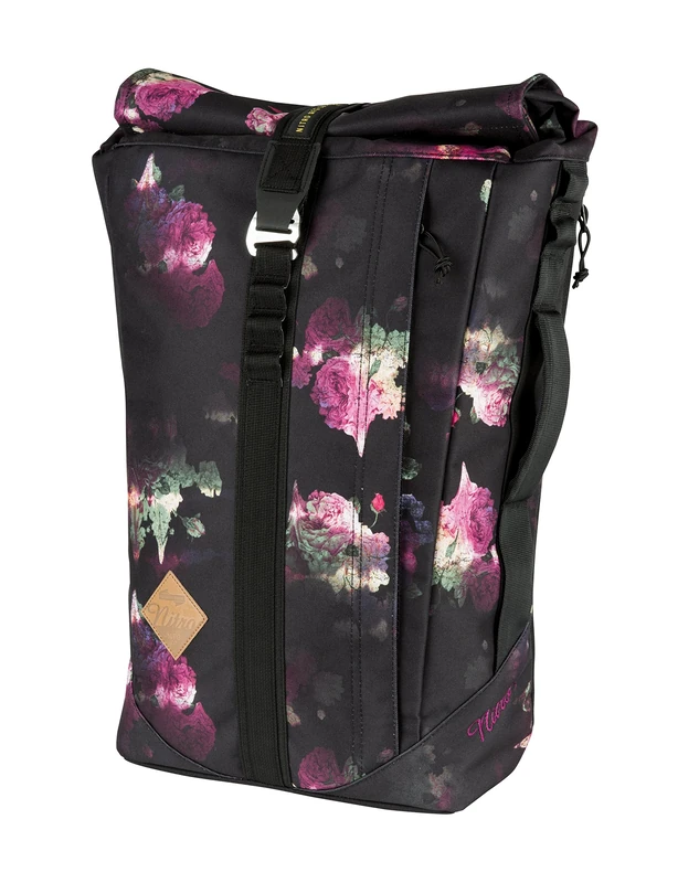 Scrambler, Businessrucksack mit Roll-Top und gepolstertem 15“ Wide Laptopfach, Urban Mobility Rucksack, Kurierrucksack, Alltagsrucksack, Black Rose, 28L +