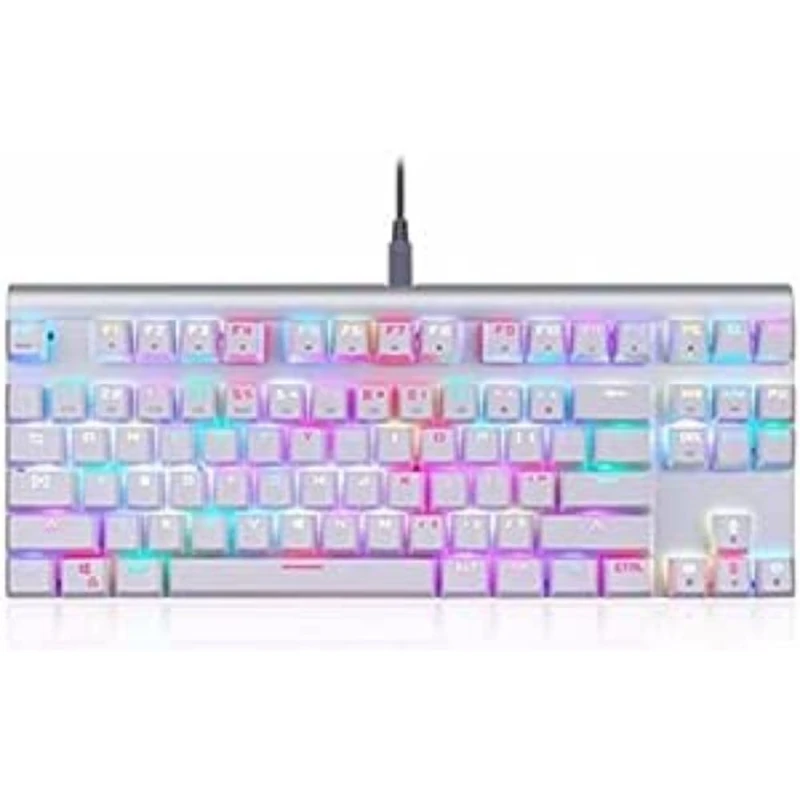 MOTOSPEED CK101 RGB Gaming Mechanical Keyboard (White)