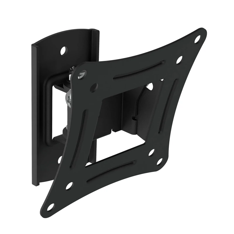 MAHARA TV Wall Bracket Mount - For Screens 13" to 27", Tilt and Swivel Monitor Wall Mount, VESA Compatible 75 x 75 & 100 x 100, Max. TV Weight: 10kg - Colour: Black