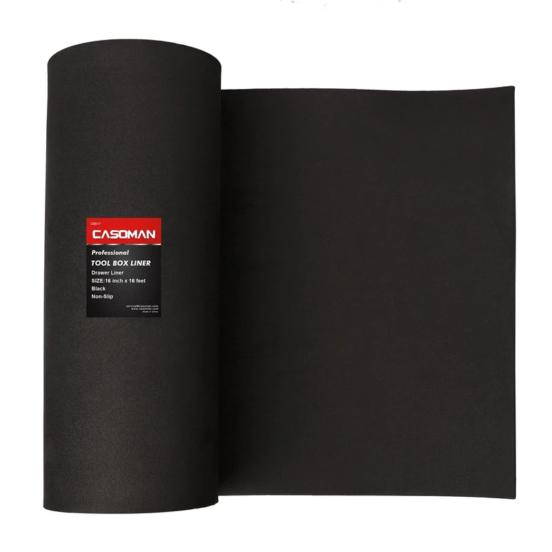 CASOMAN Tool Box Liner - 16" x 16 ft Non Slip Mat Roll