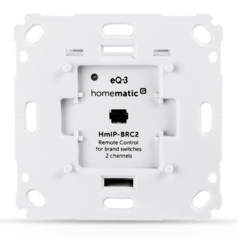 Homematic IP Smart home wall button for brand switches — 2-way, two buttons switch actuators and thermostats, wall switches, accessories for your Homematic IP Smart home, universal, 152000A0,Weiß