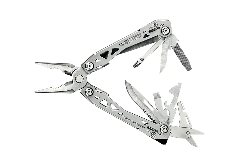 Gerber 31-003345 Multi-Tool with Belt Clip and 15 Functions, Suspension NXT Weight: 190 g, Closed Length: 10.8 g, Silver - Image 1