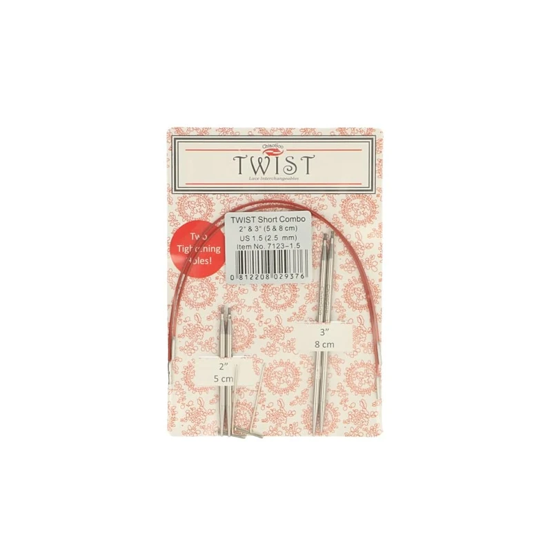 ChiaoGoo Twist Lace Short Combo Pack 5+8cm 2.50mm - 1pc