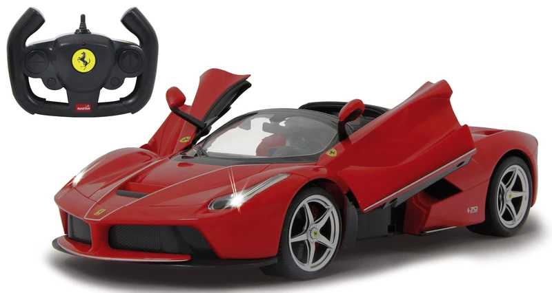 Ferrari Laferrari Aperta 1: 14 Red Drift Mode – Open Doors, Officially Licensed, Up to 1H Drive Time, Approx. 9 Kmph, LED Lights, Perfectly Reproduced Details, Detailed Interior