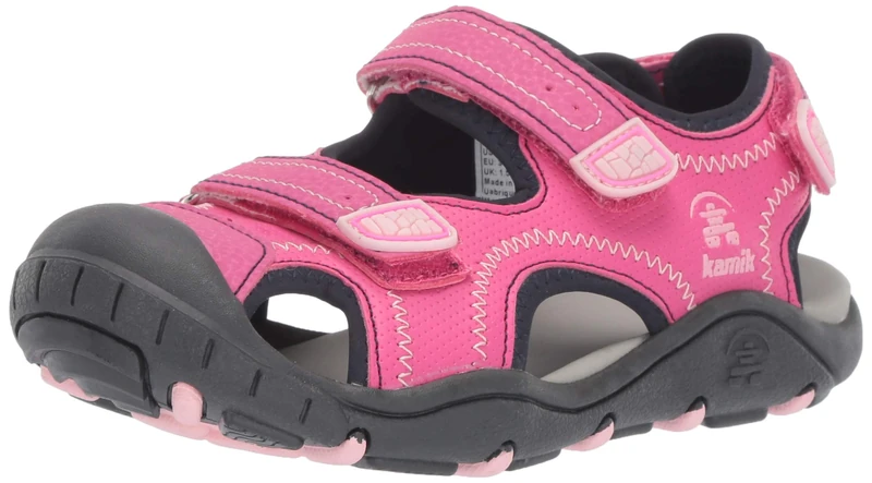 Kamik HK9042 Girls’ Ankle Strap Sandals, Pink (Pink Pink), 6.5 UK