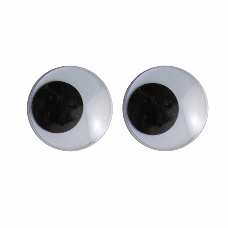Self-Adhesive Wiggle Googly Eyes 1000-Piece, 2.5 cm Diam