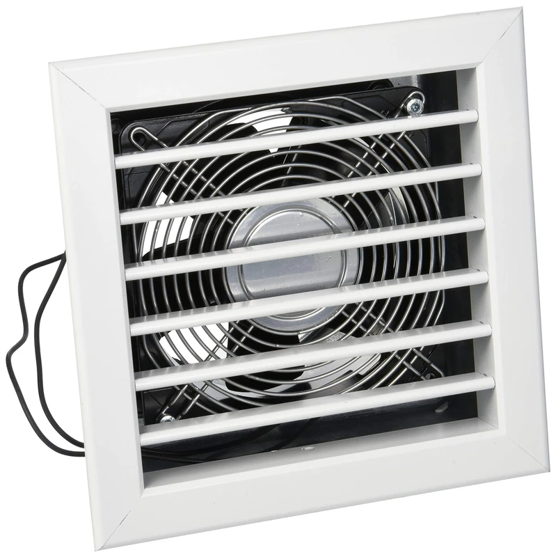 La Ventilazione GCMIB1818120-Y Fireplace Grate with Electric Blower, White, 180x180 mm