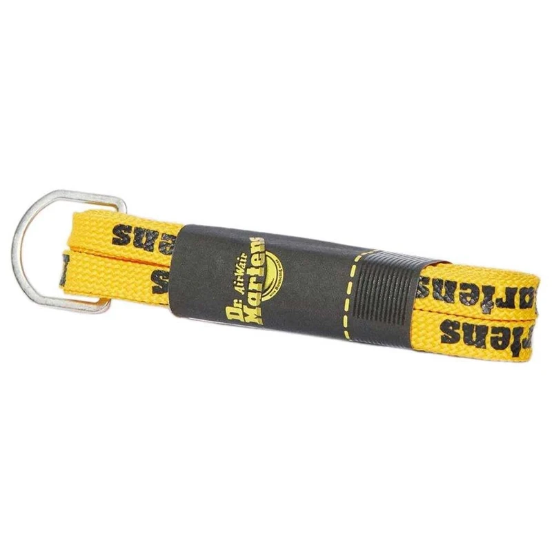 Dr. Martens Yellow/Black Logo lace Shoe Laces, Yellow (Yellow/Black), One Size