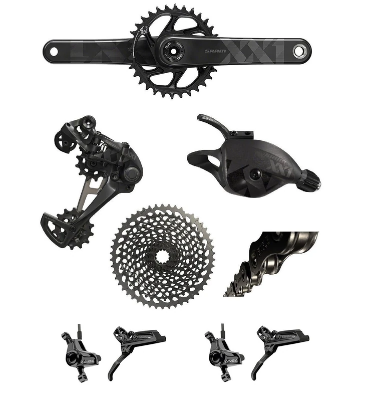 SRAM XX1 Eagle Dub 170 Group with Bremsen 170 mm 34T 10-50T Black