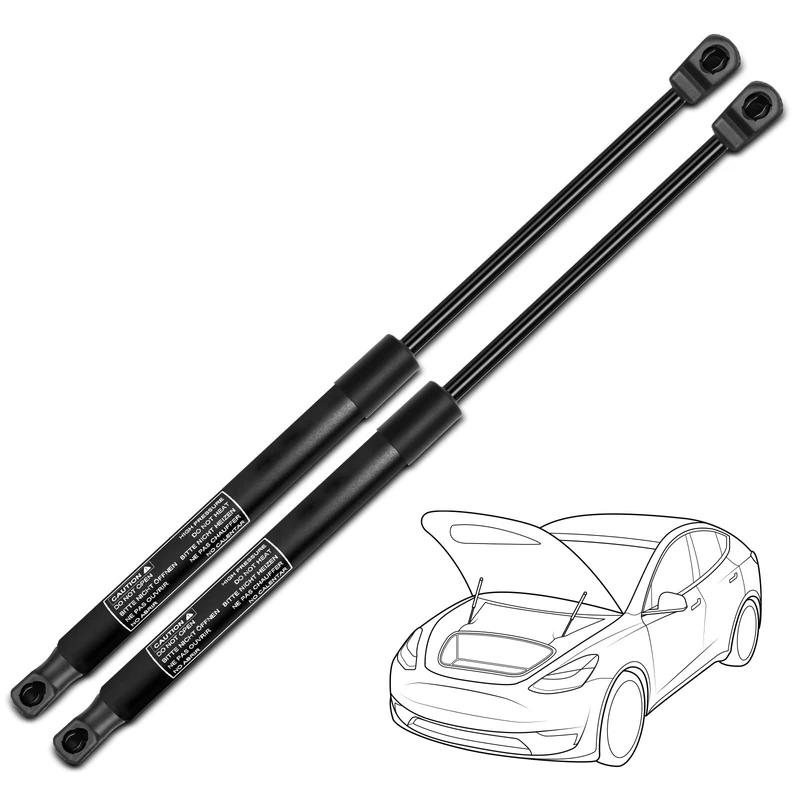 Set of 2 Front Hood Lift Support Boot Struts Gas Shock Spring for Toyota Camry Sedan 2007-2011