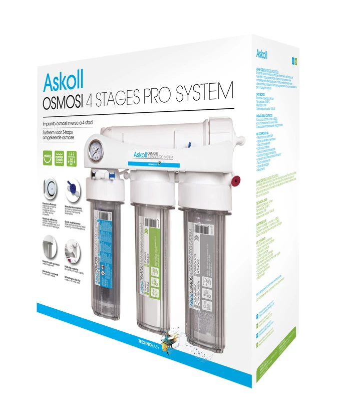 Askoll 001740 Reverse Osmosis System 4 STADI PRO SYSTEM for Aquariums