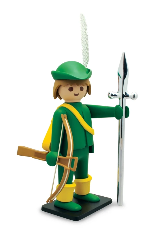 Plastoy PPLM-266 Arquero Vintage Playmobil Archer Figure, Multicoloured