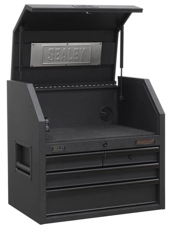 Sealey AP2704BE 4 Drawer 660 mm Topchest with Soft Close Drawers and Power Strip