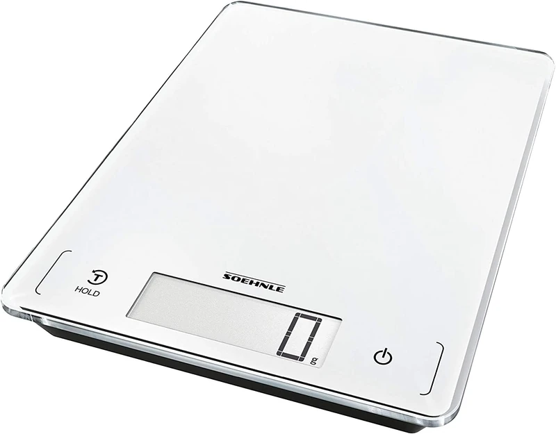 Soehnle Page Profi 300, Digital Food Scale, Kitchen Weighing Scale with Large 22 cm LCD Screen, Extra Large surface Parcel and Kitchen Scales 27 x 20 cm, Cooking Scales Weighing up to 20 kg