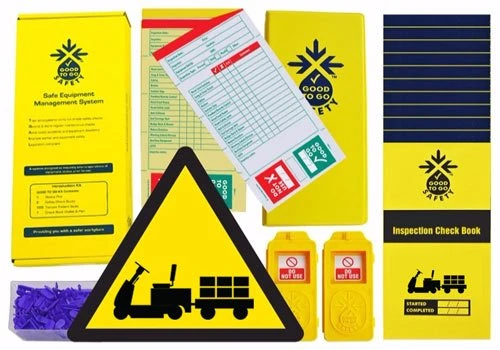 Good to Go Safety 51359 Tow Tractor Daily Inspection Kit - 275 checklists