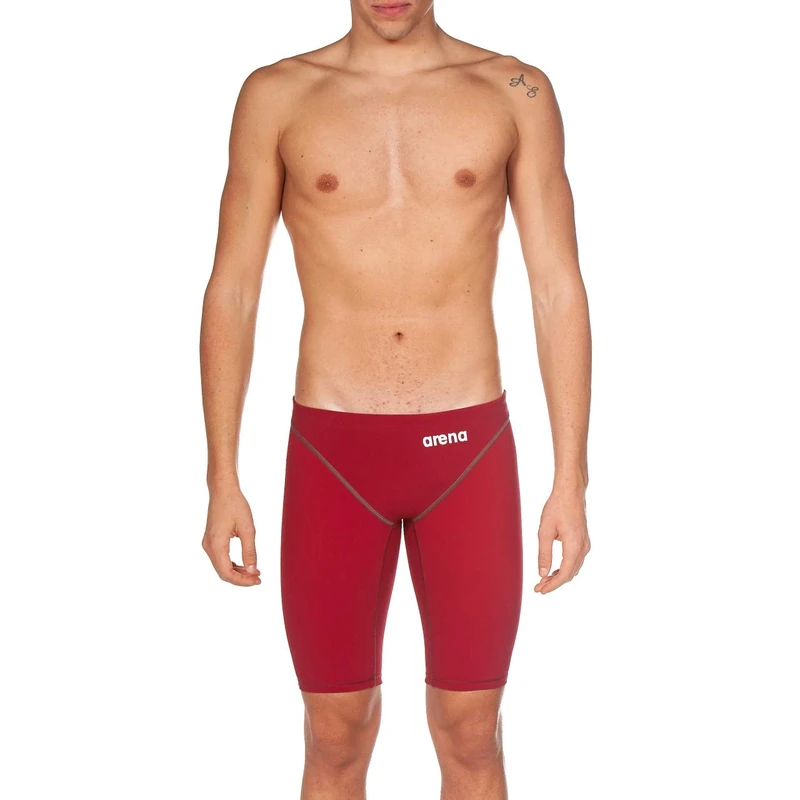 Arena Men's Powerskin St 2.0 Racing Swimsuit Jammer, Deep Red, 34 UK