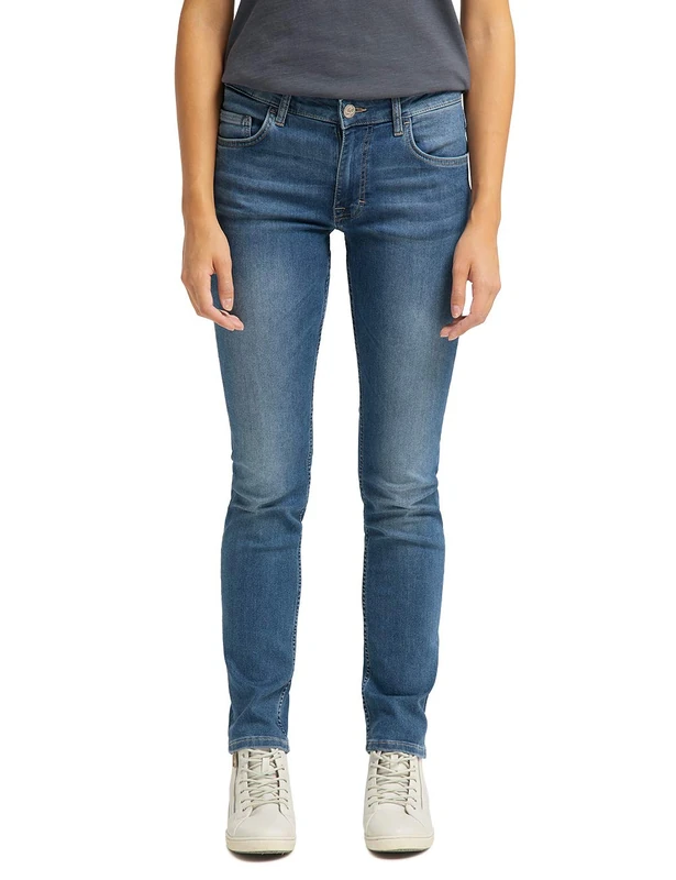 Mustang Women's Rebecca Slim Jeans, Blue (Medium Bleach 312), 31W Regular UK