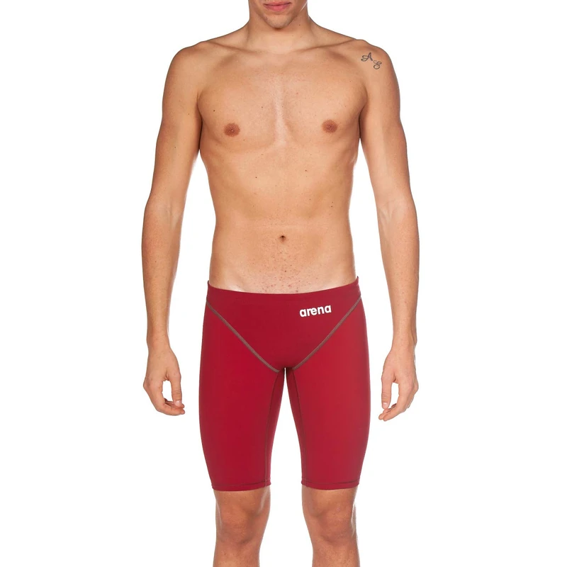 Arena Men's Powerskin St 2.0 Racing Swimsuit Jammer, Deep Red, 28 UK