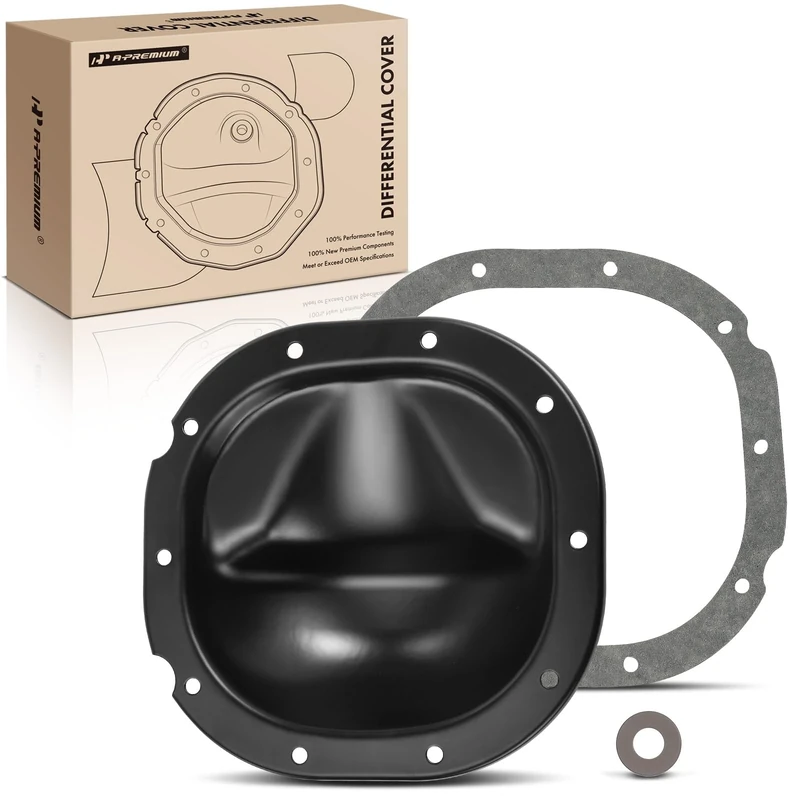 A-Premium Rear Differential Cover with Gasket Compatible with Ford F-150 F-100 Expedition Explorer E-150 Ranger Lincoln Mark LT Mazda B2300/2500/3000/4000 8.8" Ring Gear - Image 1
