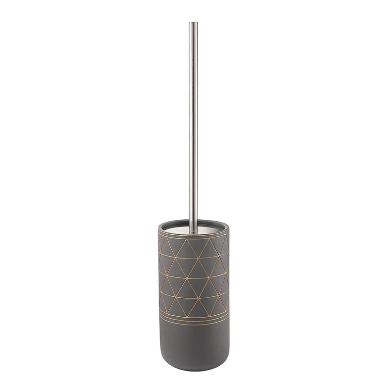 Gedy Calipso Toilet Brush, Cement, Grey, 10 x 10 x 48.7