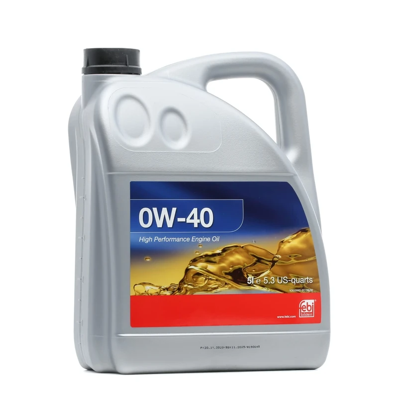 febi bilstein 101142 SAE 0W-40 Engine Oil 5 Litres, light brown