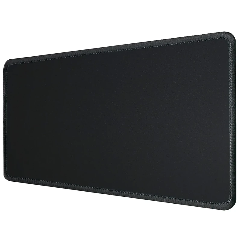 Silent Monsters Mouse Mat XX Large 35 x 12 in / 90 x 30 cm, Black Mouse Pad, Stitched Edges, washable & rollable, Mousemat for Office, Gaming, Home Study, Mousepad, big non-slip & quiet Desk Mat XL