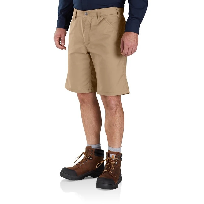 Carhartt Men's Rugged Professional™ Series Rugged Flex® Relaxed Fit Canvas Work Short, Dark Khaki, W30