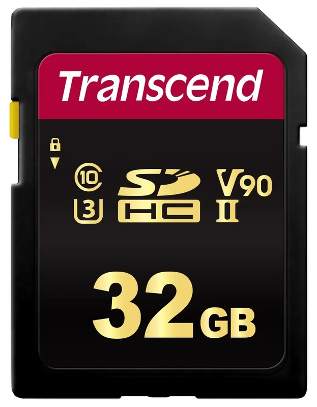 Transcend SDC700S 32GB SDHC V90 Class 10 UHS-II U3 Memory Card for 8K DSLR Cameras & Advanced Camcorders TS32GSDC700S