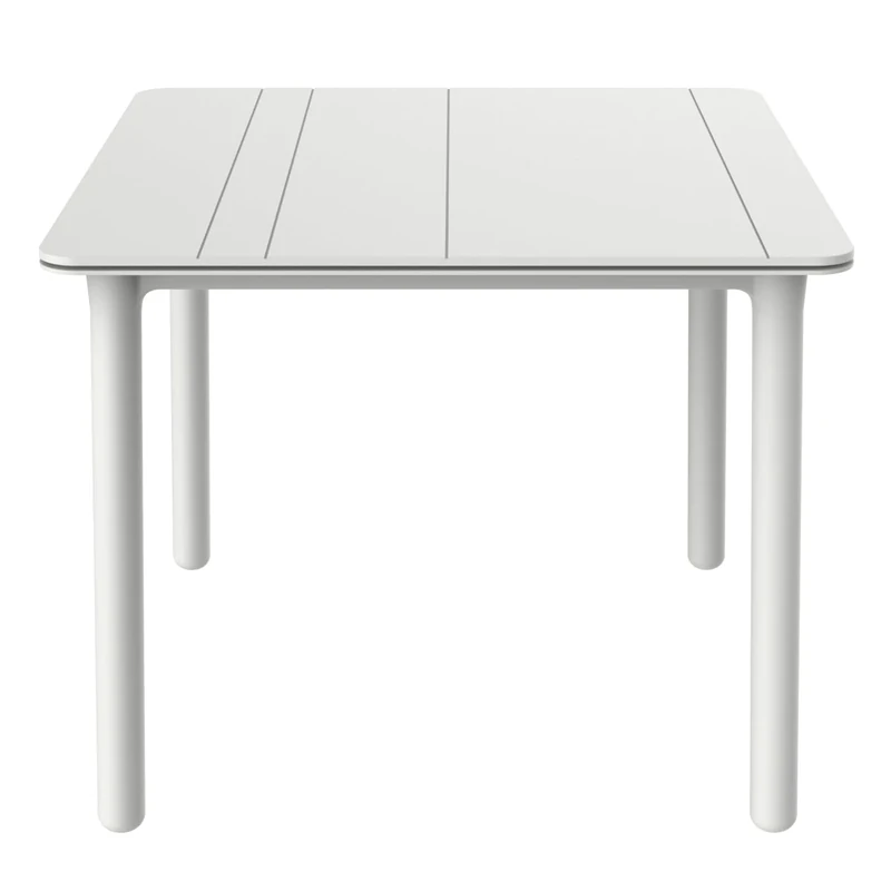 resol grupo Noa 90 x 90 Square Outdoor Garden Table, White, 90 x 90 x 74 cm