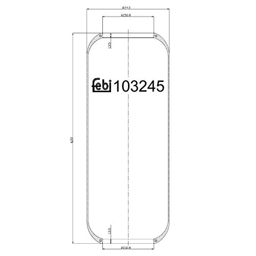 Febi Bilstein 103245 Air Spring Bellows