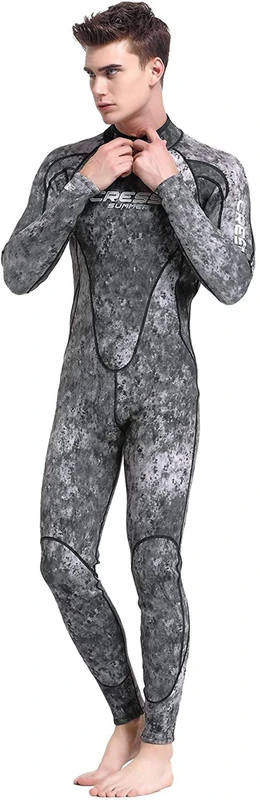 Cressi Summer Wetsuit - Grey Camouflage, 3X-Large